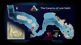 Ark Caverns of Lost Faith Chest Locations Underwater Cave [upl. by Wolfie]