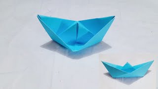 How To Make Paper Boat That Floats  Origami Boat [upl. by Sturges]