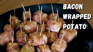 Bacon Wrapped Potato Bites  Easy Party Appetizers [upl. by Franckot731]