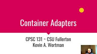 Container Adapters [upl. by Arlyn]