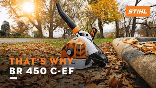 STIHL BR 450 CEF  The backpack blower with Electrostart  Thats why [upl. by Nilatak]