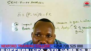 AFM  Sensitivity Analysis  capital budgeting 254 720 525000 [upl. by Hardigg611]