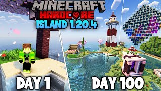 I Survived 100 Days on Island in 1204 Minecraft Hardcore HINDI [upl. by Assennav]