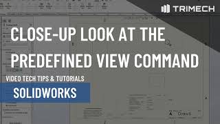 Closeup Look at the Predefined View Command in SOLIDWORKS [upl. by Bork16]