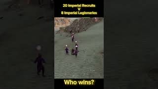 20 Imperial Recruits V 8 Imperial Legionaries who wins  Mount amp Blade Bannerlord bannerlord [upl. by Bravar]