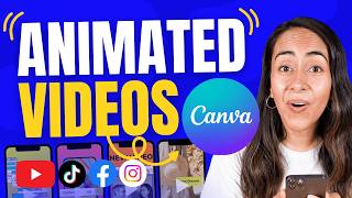 Making Short Videos with Animations in Canva  The EASY WAY [upl. by Alejna]