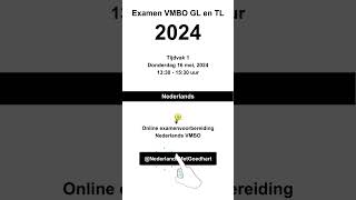 Examentraining Nederlands 2024 VMBO GL en TL [upl. by Aisylla461]