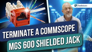 How to Terminate a Commscope MGS 600 Shielded Jack  Tutorial [upl. by Alasteir]