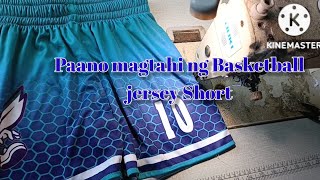 Sewing sublimated Basketball jersey Short the whole process [upl. by Colene]