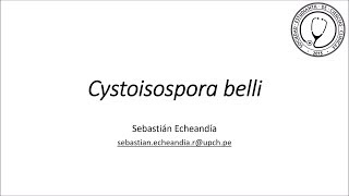 Cystoisospora belli [upl. by Aisyla]