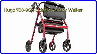 REVIEW 2024 Hugo 700961 Foldable Rollator Walker ESSENTIAL details [upl. by Pascia309]