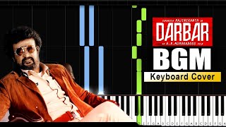 Darbar BGM Remix Keyboard Cover  Darbar Thalaivar Theme  Darbar Thalaivar Theme [upl. by Karr]