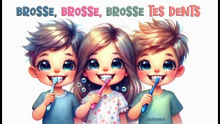 Brosse tes dents  chanson éducative pour les enfants  Le brossage devient un jeu denfant [upl. by Nallid479]