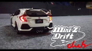 2019 2 9 京商 KYOSHO MINIZ TypeR FK8 DRIFT LIGHT ON [upl. by Haakon]