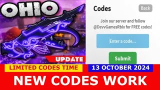 NEW CODES OCTOBER 13 2024 Ohio ROBLOX  LIMITED CODES TIME [upl. by Anal]