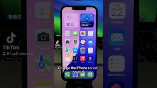 Change the iPhone screen color 🌈 iphonetips iphonetipsandtricks ios18features techshorts [upl. by Kabab]