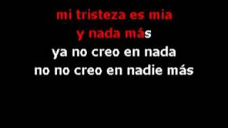 mi tristeza es mia y nada mas karaokewmv [upl. by Noissap]