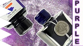 J Herbin 1798 Amethyste de loural Fountain Pen Ink [upl. by Honig241]