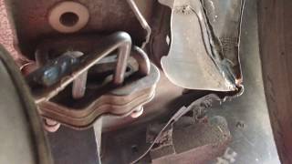 Fiat Punto mk2  Exhaust system  Installing rear silencer  DIYChannel [upl. by Iek]