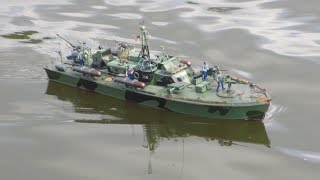 Italeri  PT 596  ELCO 80  scale model RC torpedo boat [upl. by Quintana]