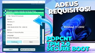 Adeus PopCnt e QUALQUER REQUISITO Nova FERRAMENTA Instala Windows 11 24H2 em QUALQUER PC  OFICIAL [upl. by Jeni]