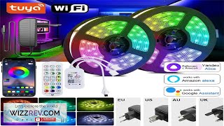 Led Strip Light Wifi Rgb Alexa Smart Control 12V Rgb Led Tape Review [upl. by Enahpets]