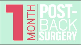 Laminectomy Discectomy L4L5  1 month postsurgery [upl. by Ylrebmik]