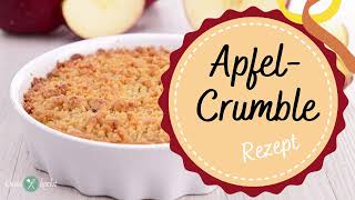 So gelingt dir der perfekte Apfel Crumble Ein Rezept [upl. by Baumann214]