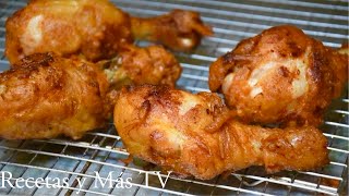 La Receta Perfecta de Pollo Frito Crujiente Dorado y Con Mucho Sabor Sin Huevo [upl. by Alfi]