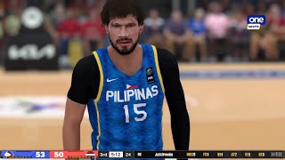 NBA 2K24 Live Simulation Gilas Pilipinas vs Latvia  FIBA Olympic Qualifiers 2024 [upl. by Glynas]