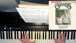 Solitaire  The Carpenters  Piano [upl. by Nassi252]