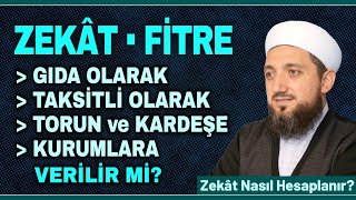 Zekat ve Fitre Gıda olarak verilir mi  Zekat nasıl hesaplanır [upl. by Urata953]