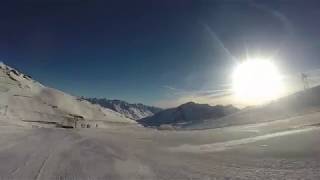 SÖLDEN SKIING 2018  ABFAHRT SCHWARZE SCHNEID amp TIEFENBACHGLETSCHER [upl. by Nivle]