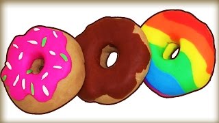 PlayDoh Donuts  Do It Yourself Play Doh Toys from Hooplakidz How To [upl. by Racklin]