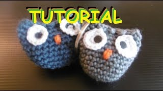 Portachiavi Uncinetto Facili  Portachiave Gufo Amigurumi  Ciondoli per Zaino  Tutorial [upl. by Dinsdale807]