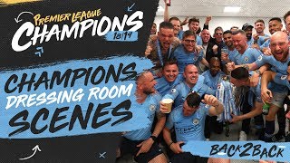 MAN CITY DRESSING ROOM CELEBRATIONS  PREMIER LEAGUE CHAMPIONS [upl. by Onaicnop]