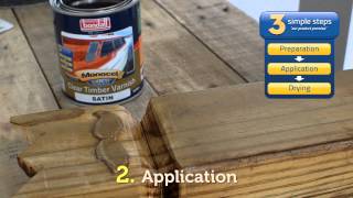 How To Use Bondall Monocel Wood Varnish [upl. by Acissey]