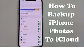 How To Backup iPhone Photos To iCloud 2022 [upl. by Garey826]