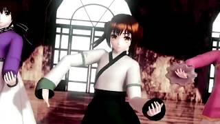 MMD Hetalia 韓国娘 中国娘 台湾 Nyo Korea Nyo China and Taiwan  Follow The Leader [upl. by Files]