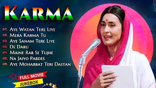 Karma  Full Album Jukebox  Dilip Kumar  Nutan  Jackie Shroff  Sridevi [upl. by Yedarb]