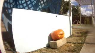 Carving a pumpkin with the worlds fastest airsoft gun Featuring Pipers Precision Strafer [upl. by Byrann820]