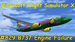 Lets Play Microsoft Flight Simulator X Teil 829 Engine Failure  Menorca  Hannover 34 B737 [upl. by Suravaj477]