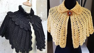 Increíbles ideas de diseño de caplets de crochet [upl. by Yeltihw519]