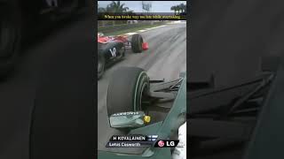 When you brake way too late while overtaking f1 f1shorts formula1 formulaone crash [upl. by Langbehn]