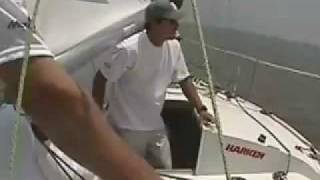 J24 Competitive Boat Handling  Chapter 5  Starting Techniques [upl. by Carbone56]