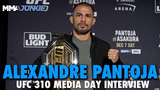 Alexandre Pantoja Reacts to Kai Asakura Creeping on Media Day Interview  UFC 310 [upl. by Dorine340]