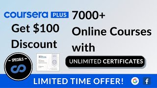 Get 100 Off on Coursera Plus  Coursera Plus Discount 2022 September [upl. by Inverson357]