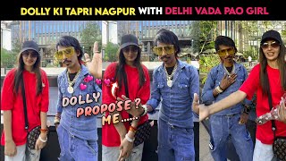 Dolly ki tapri nagpur With delhi vada pao girl Meetup  Vada pao girl Vs Dolly Ki Chai Reels [upl. by Anilet441]