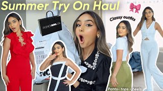 Summer Try On Haul 💌👗👠أخيرا وصلوني حوايج الصيف 🎀🥰أجي نقيسوهم FROM FASHIONNOVA🍒 [upl. by Traci]