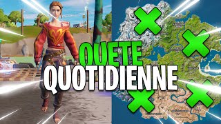 RECRUTER UN PERSONNAGE EMPLACEMENTS QUETE QUOTIDIENNE FORTNITE 3 SAISON 3 [upl. by Afton]